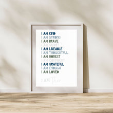 Load image into Gallery viewer, (I AM) Personalized Affirmation Print