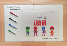 Load image into Gallery viewer, My Little Super Hero Placemat