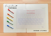 Load image into Gallery viewer, My Little Zoey Placemat