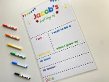 Load image into Gallery viewer, My Little School Board - White Background