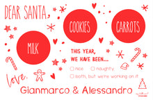 Load image into Gallery viewer, My Little Cookies and Milk Mat for Santa