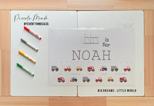 Load image into Gallery viewer, My Little Transportation Placemat
