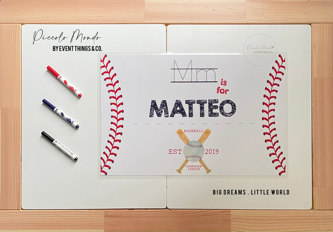 My Little Baseball Placemat