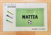 Load image into Gallery viewer, My Little Soccer Placemat
