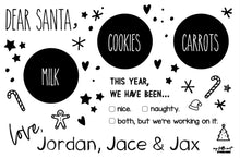Load image into Gallery viewer, My Little Cookies and Milk Mat for Santa
