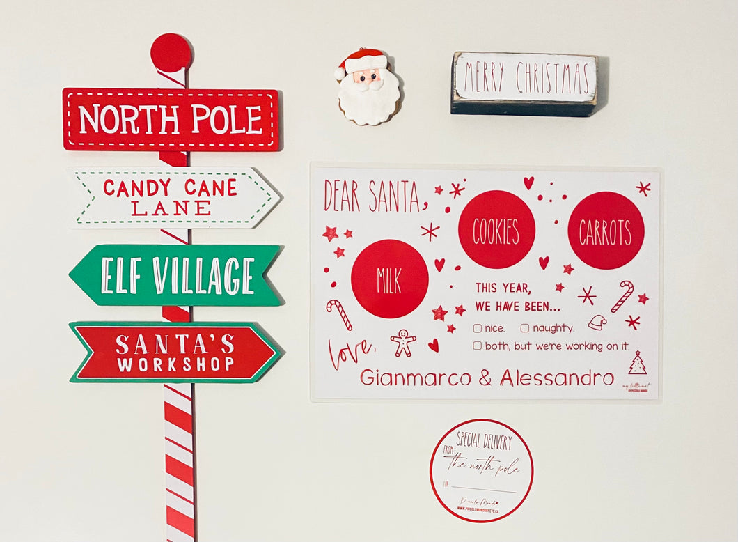 My Little Cookies and Milk Mat for Santa