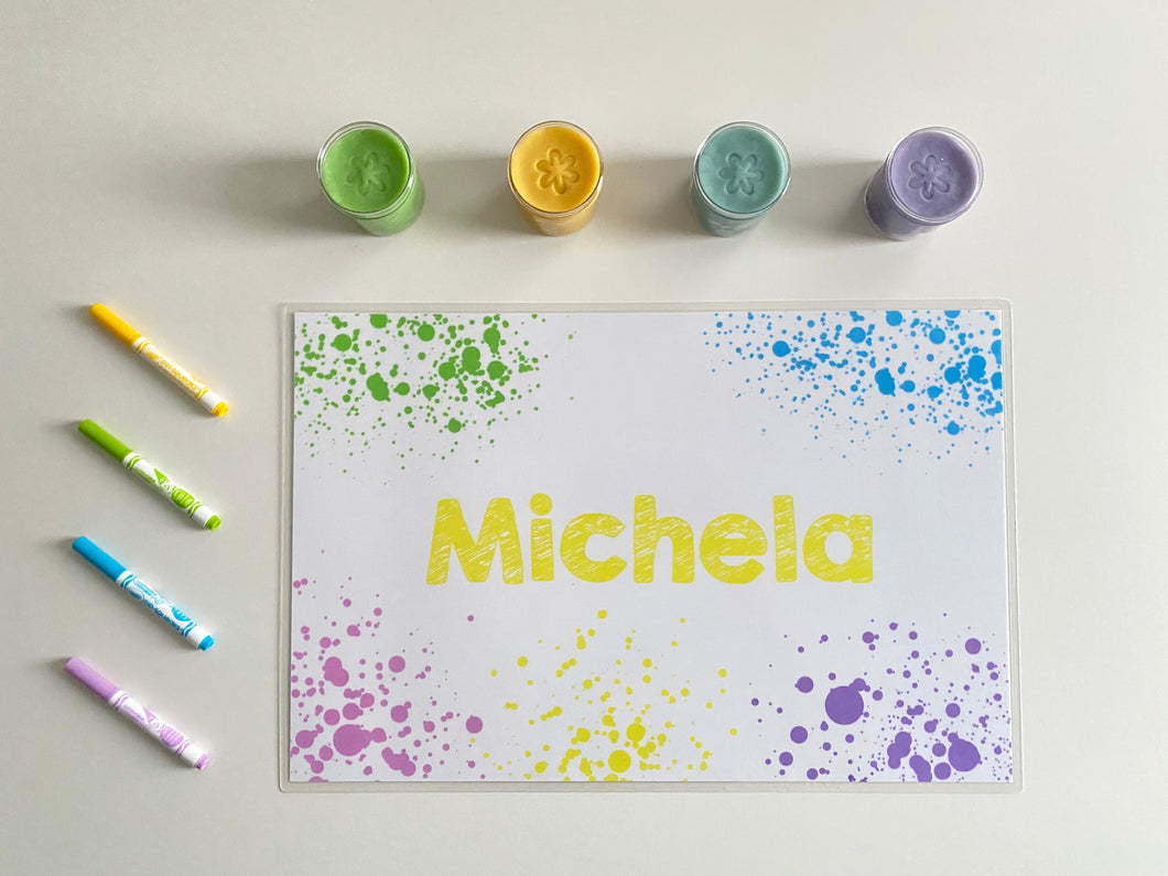 My Little Art Splash Placemat