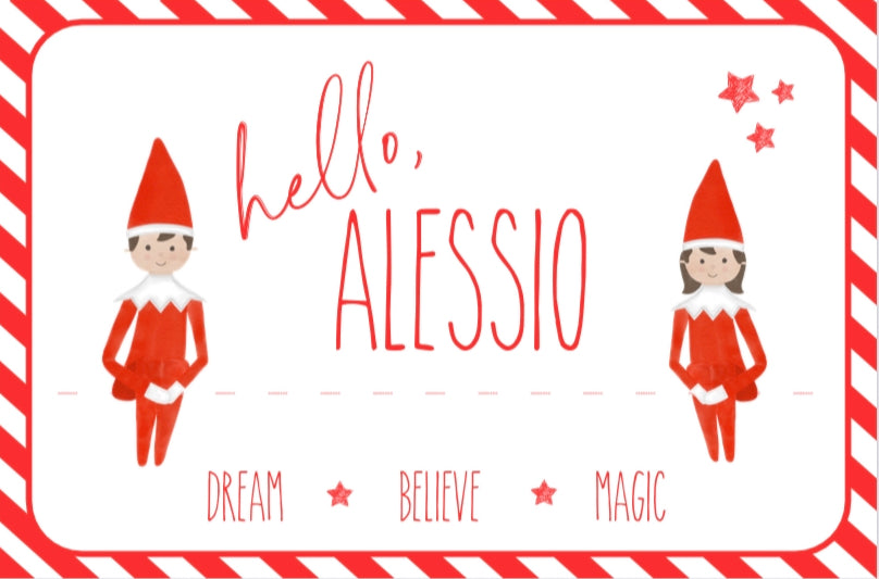 My Little Elf Placemat